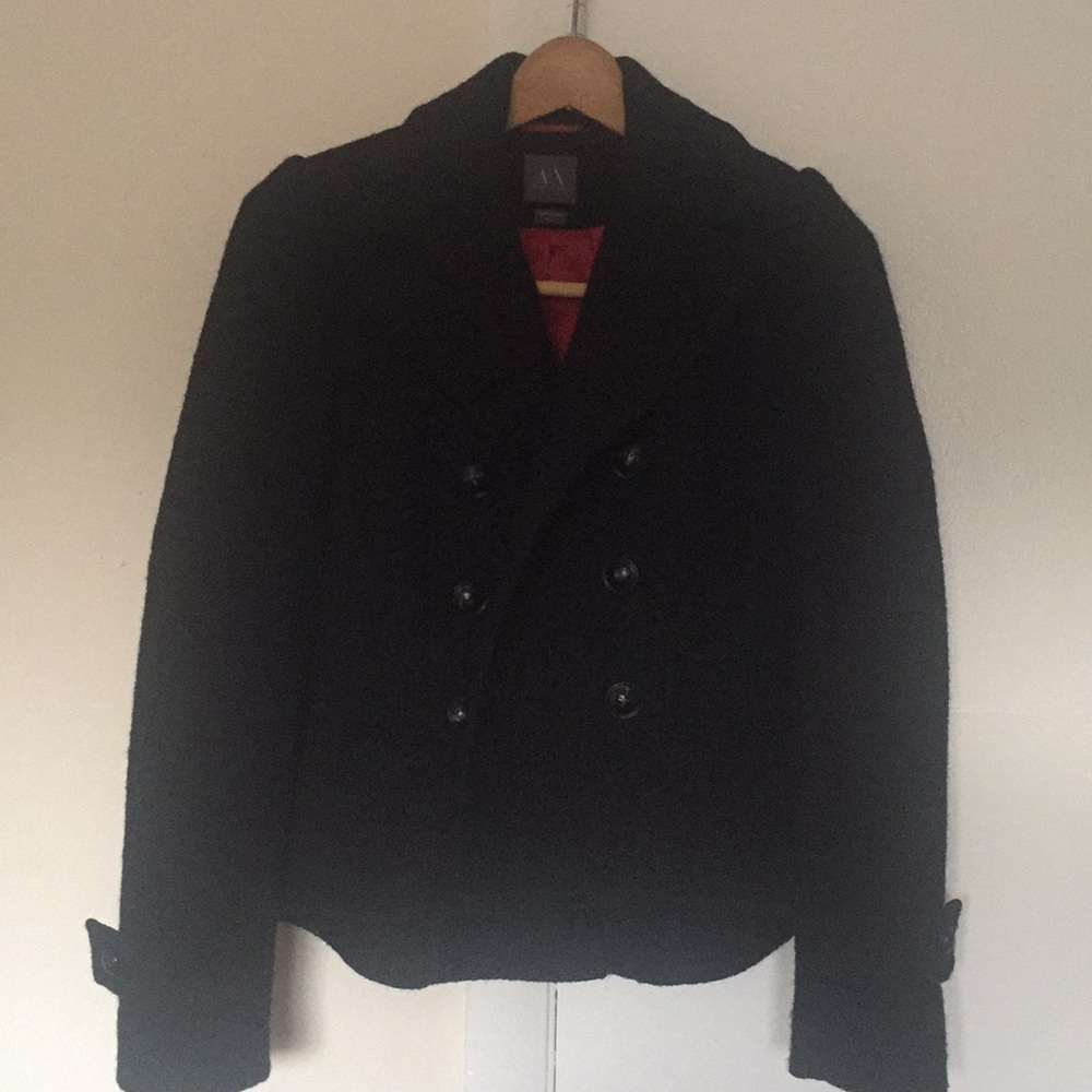 Armani exchange 100% wool coat
